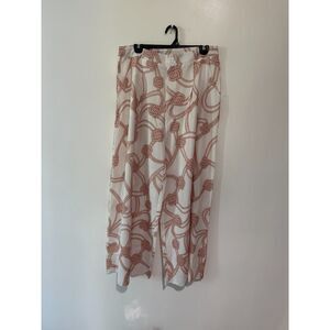 Unbranded Wide leg Pants White Rope Knot Design Size XL Women